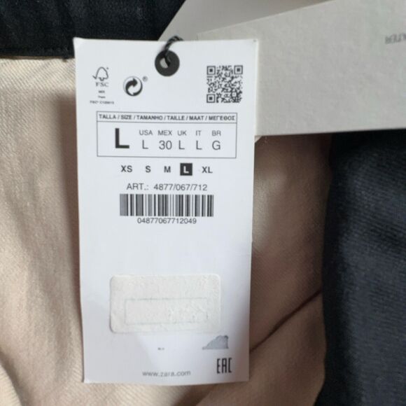 Zara Tan Utility Jacket with Black Collar - Picture 5 of 7